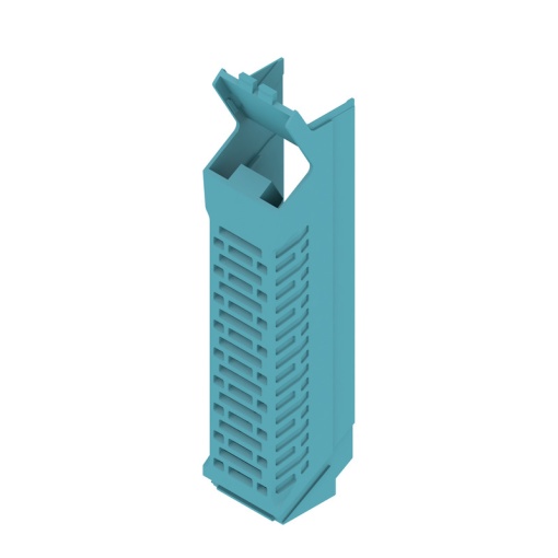 Side element Modular housing, Width 22.5 , IP20 in installed state, Plastic, light blue