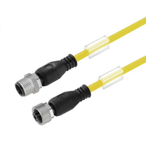 Sensor-actuator Cable, M12  M12, Number of poles 5, 2.2 m, pin, straight - socket, straight, LED No, Shielded No