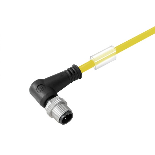 Sensor-actuator Cable, M12, Number of poles 5, 3 m, pin, 90, LED No, Shielded No