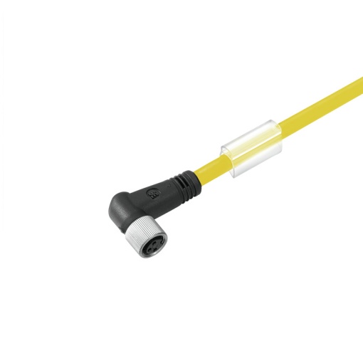Sensor-actuator Cable, M8, Number of poles 4, 10 m, Socket, angled, LED No, Shielded No