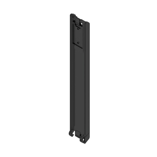 Flip cover Modular housing, Width 12.5 , Plastic, black, Transparent