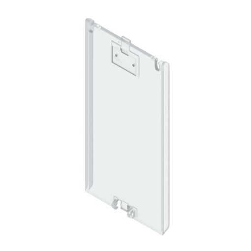 Flip cover Modular housing, Width 45 , Plastic, Transparent