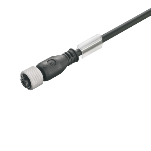 Sensor-actuator Cable, M12, Number of poles 5, 1.5 m, Female socket, straight, LED No, Shielded No