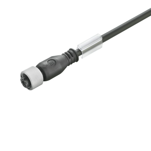 Sensor-actuator Cable, M12, Number of poles 5, 5 m, Female socket, straight, LED No, Shielded No