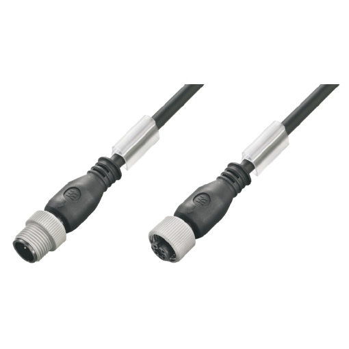 Sensor-actuator Cable, M12  M12, Number of poles 3, 1.5 m, pin, straight - socket, straight, LED No, Shielded No