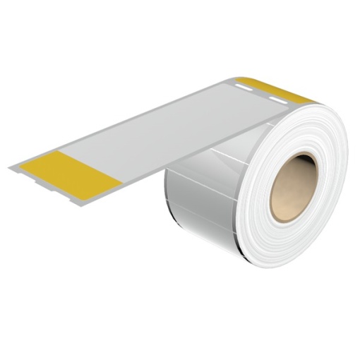 Cable coding system, yellow, Conductor O.D.8.1 - 39.7 mm, without, Polyester film, -40...150 C