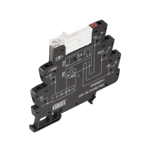Relay module, 120 V AC 10 %, Green LED, 1 CO contact AgNi , 250 V AC, 6 A, Screw connection