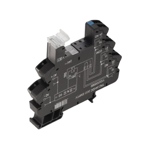 Relay socket, IP20, 48 V UC 10 %, Rectifier, 2 CO contact , 10 A, Tension-clamp connection