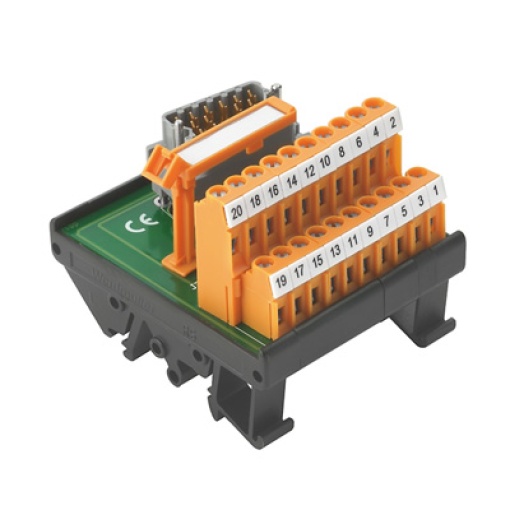 Interface module with terminal, connector, ELCO plug-in connector, 20-pole plug, LP2N 5.08mm, 20 P, Screw connection