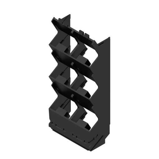 Side element Modular housing, Width 45 , IP20 in installed state, Plastic, black