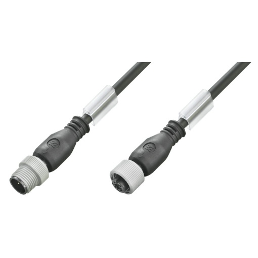 Sensor-actuator Cable, M12  M12, Number of poles 3, 1 m, pin, straight - socket, straight, LED No, Shielded No