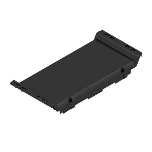 Front element Modular housing, Width 45 , IP20 in installed state, Plastic, black