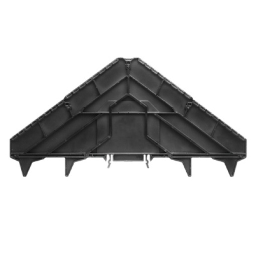 Marker holder terminal, P-series, Number of levels 16, TS 35 x 15, black