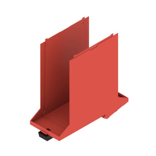 Base element Modular housing, Width 45 , IP20 in installed state, Plastic, red