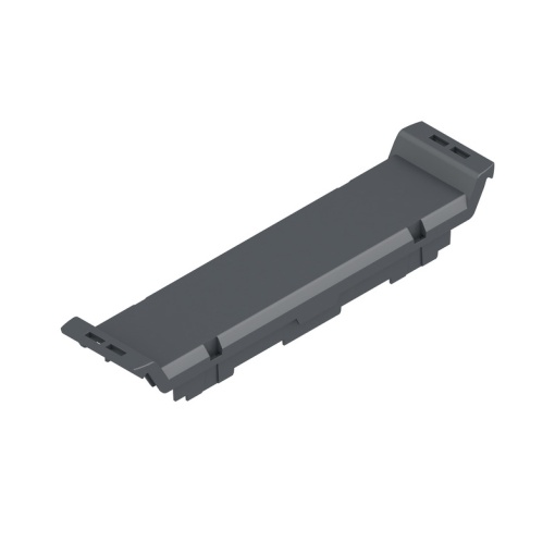 Front element Modular housing, Width 22.5 , IP20 in installed state, Plastic, Graphite grey