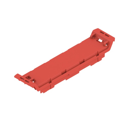 Front element Modular housing, Width 22.5 , IP20 in installed state, Plastic, red