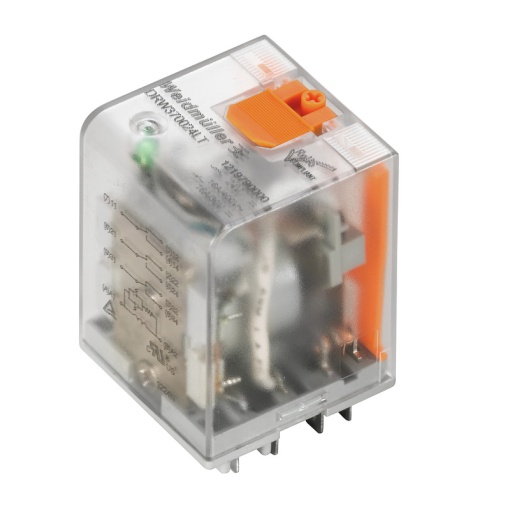 Power relay, 110 V DC, Green LED, 1 NC contact with blow-out magnet AgSnO , 500 V AC, 16 A, Test button available Yes