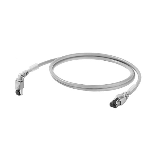 Ethernet Patchcable, RJ45 IP 20, Angled 270, RJ45 IP 20, Number of poles 8, 1.5 m