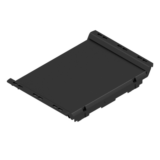 Front element Modular housing, Width 67.5 , IP20 in installed state, Plastic, black