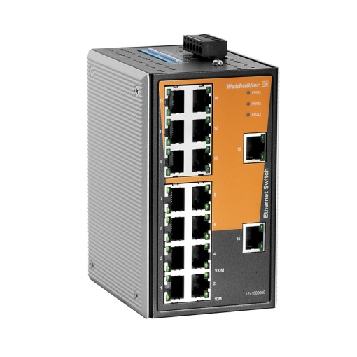 Network switch, unmanaged, Fast Ethernet, 16x RJ45, -40 C...75 C, IP30
