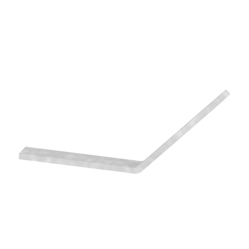 Busbar terminal, grey, Height 123.5 mm, Depth 3 mm