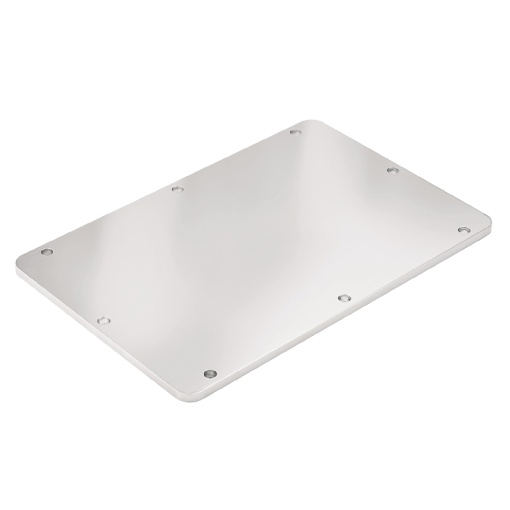 Flange plate, Klippon TB Terminal Box, straight, 100 x 177 x 6 mm, Gland plates left, right, Stainless steel 1.4404, Stainless steel 1.4404 316L,