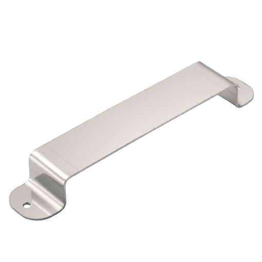 Rating plate holder, Klippon EB Essential Box, Riveted, 141 x 25 x 16.5 mm, Stainless steel 1.4404 316L, Brushed, silver