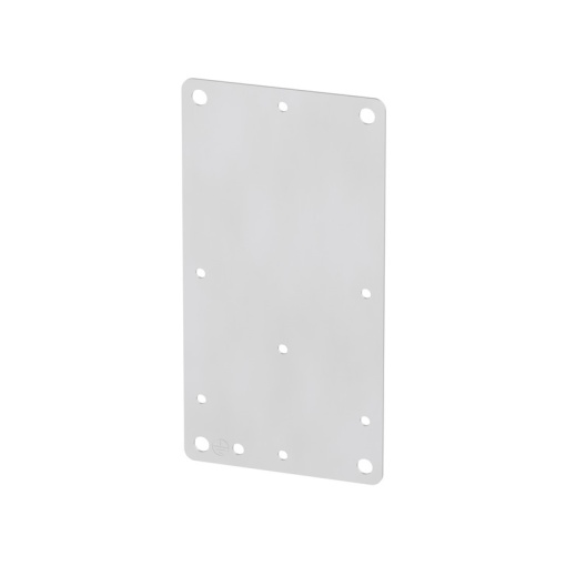 Mounting plate Housing, Klippon TB Terminal Box, prepunched, 91 x 174 x 1.5 mm, Stainless steel 1.4301 304, untreated, silver