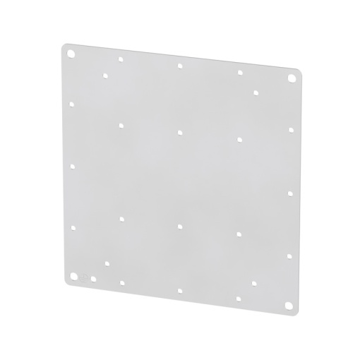 Mounting plate Housing, Klippon TB Terminal Box, prepunched, 199 x 205 x 1.5 mm, Stainless steel 1.4301 304, untreated, silver