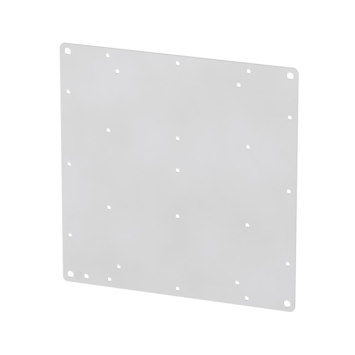 Mounting plate Housing, Klippon TB Terminal Box, prepunched, 245 x 251 x 1.5 mm, Stainless steel 1.4301 304, untreated, silver