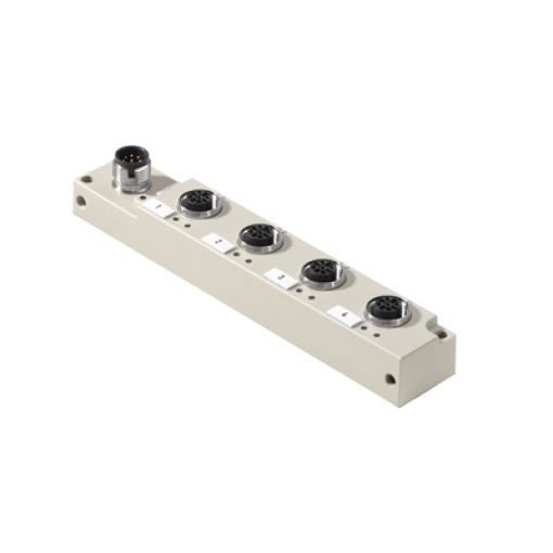 Sensor-actuator passive distributor without cable, with M12 outlet, 8-pole, A-coded, M12, 30 V, A-coded, LED Yes, LED initiator Yes, Wiring type 