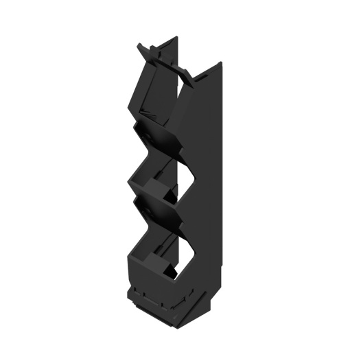 Side element Modular housing, Width 22.5 , IP20 in installed state, Plastic, black