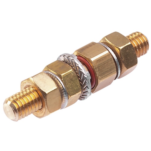 Earthing stud Housing, Klippon POK polyester empty enclosure, Miscellaneous, 12.3 x 12.3 x 42 mm, Brass