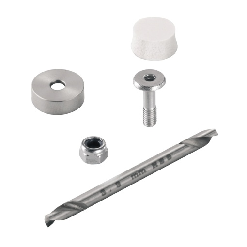 Set of fixings Housing, Klippon POK polyester empty enclosure, 12 x 12 x 16.4 mm, Stainless steel 1.4305 303, untreated