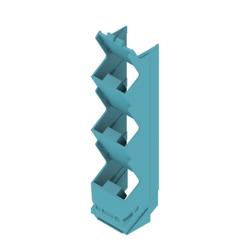 Side element Modular housing, Width 22.5 , IP20 in installed state, Plastic, light blue