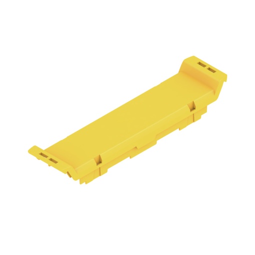 Front element Modular housing, Width 22.5 , IP20 in installed state, Plastic, Traffic yellow