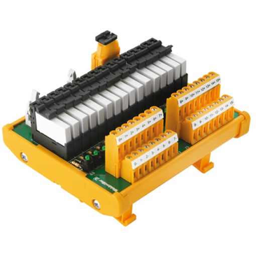 Interface module with relais, RSS, Screw connection, Plug-in connector in acc. with IEC60603-13  DIN41651, 20-pole plug, 24 V DC  10%, 13 mA, 1-wire