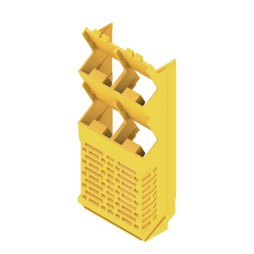 Side element Modular housing, Width 45 , IP20 in installed state, Plastic, Traffic yellow