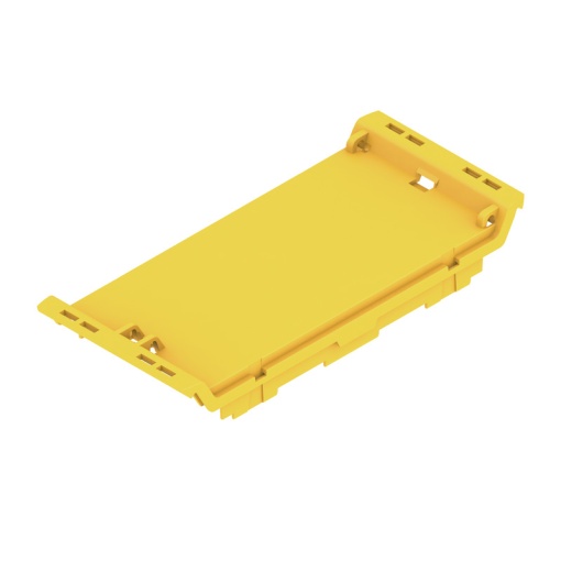 Front element Modular housing, Width 45 , IP20 in installed state, Plastic, Traffic yellow