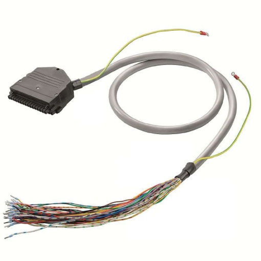 PLC-wire, Digital signals, 32-pole, Cable LiYCY, 1 m, 0.25 mm²