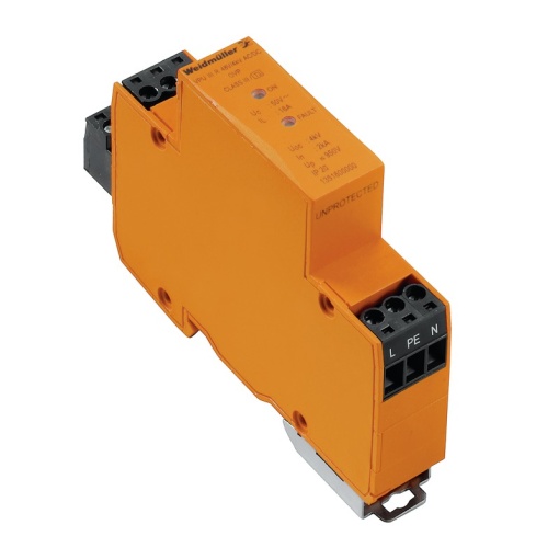 Surge voltage arrester  power supply systems, with remote contact, Type III, Low voltage network Single-phase, ACDC, 48 V, 68 V