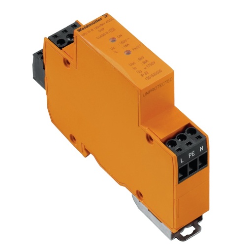 Surge voltage arrester  power supply systems, with remote contact, Type III, Low voltage network Single-phase, ACDC, 120 V, 150 V