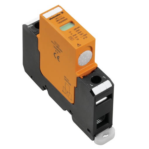 Surge voltage arrester  power supply systems, without telecomm. contact, Type II, Low voltage network Single-phase, TN, AC, 830 V