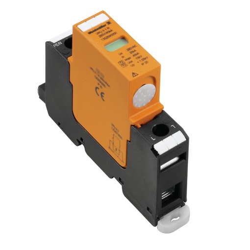 Surge voltage arrester  power supply systems, with remote contact, Type II, Low voltage network Single-phase, TN, AC, 830 V