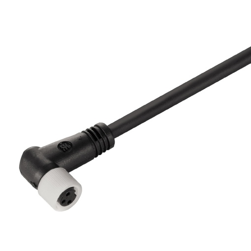 Sensor-actuator Cable, M8, Number of poles 3, 1.5 m, Socket, angled, LED No, Shielded No