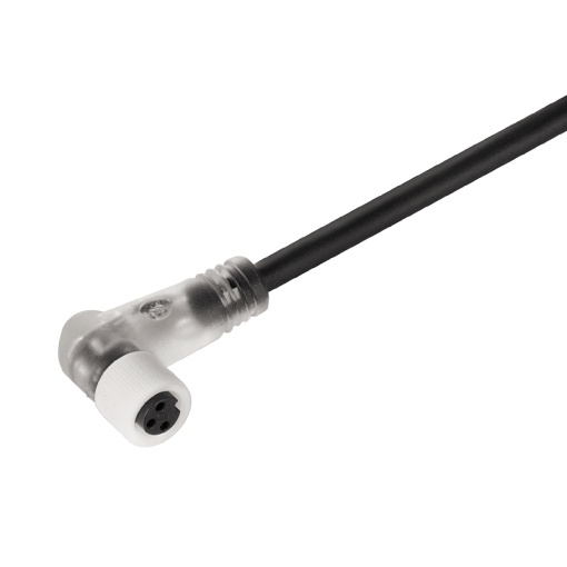 Sensor-actuator Cable, M8, Number of poles 3, 1.5 m, Socket, angled, LED Yes, Shielded No