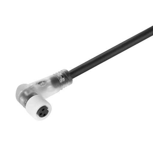Sensor-actuator Cable, M8, Number of poles 3, 10 m, Socket, angled, LED Yes, Shielded No