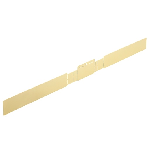 Earthing plate Housing, Klippon POK polyester empty enclosure, Miscellaneous, 258 x 33.5 x 0.8 mm, Brass, polished, untreated