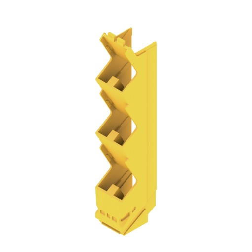 Side element Modular housing, Width 17.5 , IP20 in installed state, Plastic, Traffic yellow