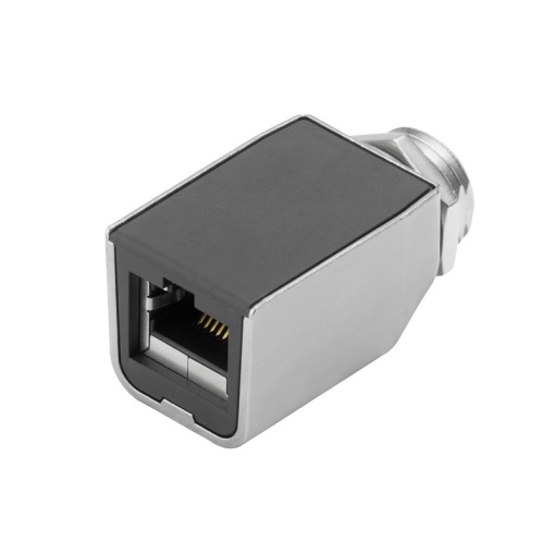RJ45 plug adapter, IP67, Connection 1 RJ45, Connection 2 M12, Shielding 360 shield contact